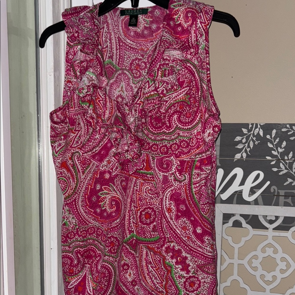 Bundle 2/$20 Lauren Ralph Lauren woman’s Blouse size Medium